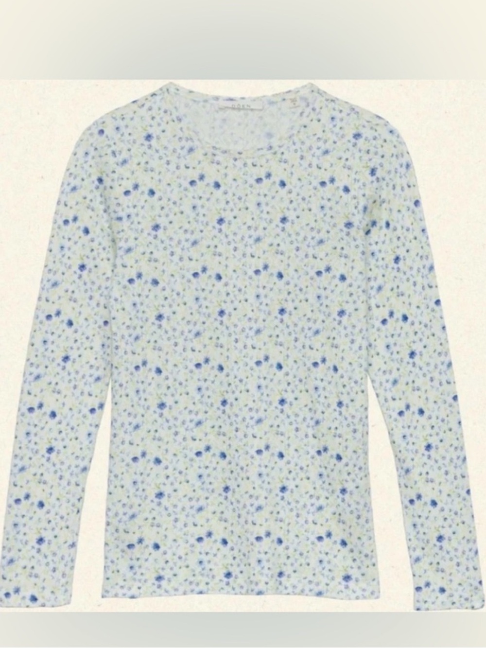 Cute DÔEN Doen Annie pointelle long sleeve Top Tee DAISY BREEZE